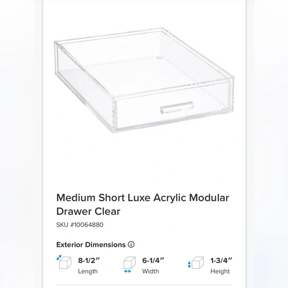 Acrylic Modular Drawers | Container Store